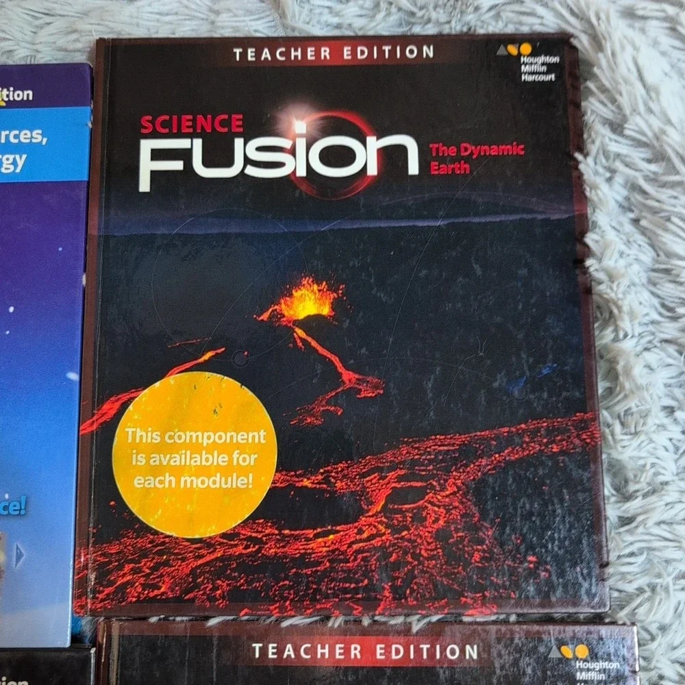 Lot‎ Of 6 Science Fusion Teacher Edition Houghton Mifflin Hardcover Homeschool
